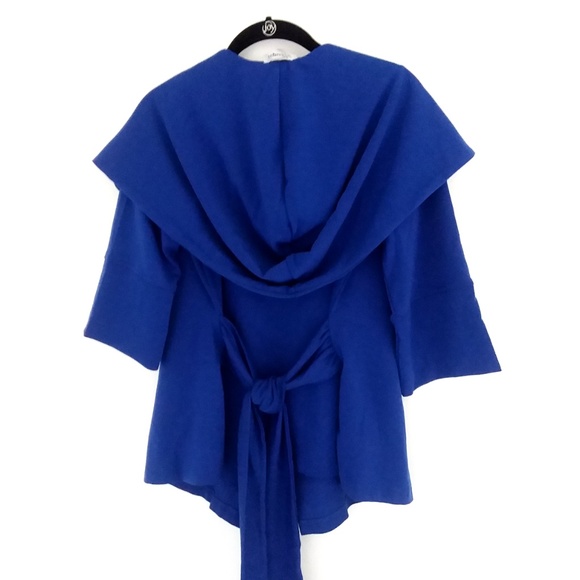 Royal Blue Kimono Jacket with Cowl Collar Extaren - Picture 5 of 6